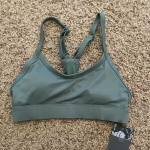 NWT VIICAYA Sport Bra w/Adjustable Straps Sage Green Size small